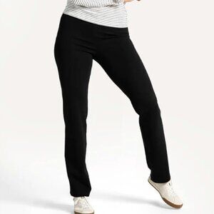 Betabrand Straight-Leg Classic Dress Pant Yoga Pants‎ in Black sz M Long